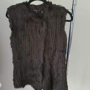 Real fur vest